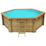 Altanka - Piscine de jardin en bois - 3,55x4,09 x H.1,17m - avec filtration