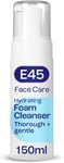 E45 Face Wash Foaming Cleanser for Dry & Sensitive Skin - Gentle Makeup Remover