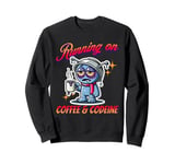 Hangover & Flu s Coffee & Codeine s Funny Alien Cartoon Sweatshirt