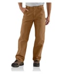 Carhartt Men's Washed Duck Dungaree work utility pants, Carhartt Brown, 36W 32L UK