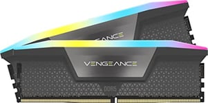 CORSAIR Vengeance RGB DDR5 RAM 48Go (2x24Go) 6000MHz CL30-36-36-76 1.4V AMD Expo Intel XMP 3.0 Mémoire pour Ordinateur de Bureau – Gris (CMH48GX5M2B6000Z30)