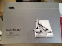 Stellar Rochester Polished 44 Piece Cutlery Boxed Sets BL58 TWO SETS