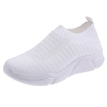 Women's Trainers Lightweight Running Shoes Air Cushion Sneakers Ladies Sport Gym Walking Shoes White