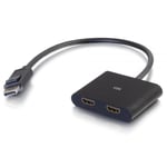 C2G DisplayPort 1.2 to Dual HDMI MST Hub - video/audio switch - 2 porter