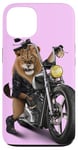 Coque pour iPhone 13 Lion Riding Classic Chopper Moto