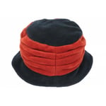 Beret Bonnet Femme Bleu et Orange Chapeau Polaire Déperlante Hiver Lylya-Taille