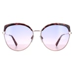 Ted Baker Sunglasses TB1661 Tama 244 Rose Gold Tortoise Purple Pink Gradient