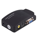 tempo di saldi AVTOVGA Convertisseur Adaptateur vidéo AV RCA S-Vidéo vers VGA Moniteur PC Projecteurs