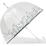 Parapluies Isotoner  Parapluie Cloche Transparent PVC/Fleur cerisier