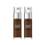 2 X L'Oreal True Match Liquid Foundation 10.C Espresso 30ml