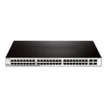 D-LINK D-Link DGS 1210-52 - Commutateur 48 x 10/100/1000 + 4 SFP de bureau, Montable sur rack AC 100/230 V