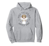 Bark The Herald Angels Sing, Christmas Dog Carol Singer Pullover Hoodie