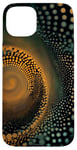 iPhone 15 Plus Enchanting Spiral Dot Art Designs Case