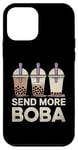 Coque pour iPhone 12 mini Envoyer plus Boba Milk Tea Bubble Tea Boba Pearl Lover