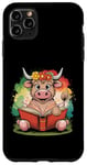 Coque pour iPhone 11 Pro Max Livre de classement de la ferme Motif vache écossaise Highland