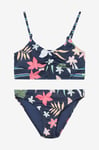 Roxy - Bikini Vacay For Life Crop Top Set - Blå