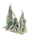 Mini Sapin de Noël Artificiel givré et enneigé sur Pied en Bois - Petit Sapin de Noël - Décoration de Table - Petit Sapin de Noël Blanc - Décoration de Noël - Sapin Artificiel de l'Avent