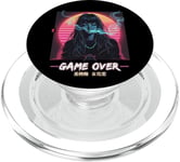 Japonais Vaporwave Anime Girl Game Over Cyberpunk Gamer PopSockets PopGrip pour MagSafe