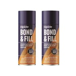 2 X Expanding Foam PU Bond and Fill Sealing Insulating Gap Filler Spray 500ml