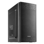 TACENS ANIMA AC6, Boîtier PC Micro ATX Compact, Refroidissement par Mailles en Façade, USB 3.0, Noir