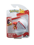 Pokemon Clip 'N' Go 2" Magby Action Figure & Premier Ball - Baby Magmar - New