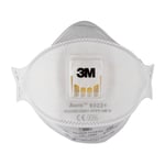 3m™ aura™ støvmaske til manuell sliping og maskinsliping 9322+, ffp2, ventiler, 10/pk