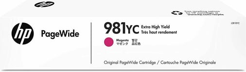 HP 981YC Ink Toner Cartridge Magenta Extra High Yield Dated Apr 2021 Genuine