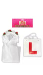 Bride to Be Learner Kit with Veil and L Plates Hen Party Do Fancy Dress