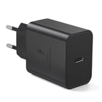 45 W:n pikalaturi Samsung USB-C:lle + 2 m:n USB-C-kaapeli, musta