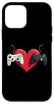 Coque pour iPhone 12 mini Manettes de jeu d'amour pour la Saint-Valentin Gamers Couple