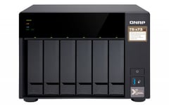 QNAP TS-673 NAS Tower AMD Embedded R-Series SoC RX-421ND 4 GB DDR4 QNAP Turbo System Svart