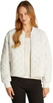 Calvin Klein Jeans LW Quilted Jacket Autres Vestes, Ivory, M Femme