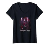 Womens Vampire Diaries Company of Three V-Neck T-Shirt