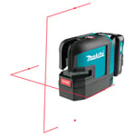 MAKITA KRYSS/PKT LASER 10,8V SK106DZ RØD