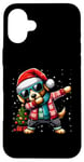 iPhone 16 Plus Dabbing Dog Sunglasses Dog Animal Dab Dance Christmas Case