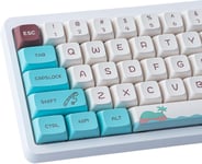 PBT Keycaps 147 Touches XDA Profile Dye Sublimation Animal Frost Keycaps avec Barre d'espace 7U pour commutateurs Cherry MX Mac Windows PC claviers mécaniques