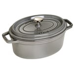 Staub La Cocotte Pata Ovaali 23 cm, Valurauta Grafiitinharmaa 40500-236-0