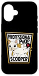 Coque pour iPhone 16 Professional Poop Scooper Chien Wauwau Bouledogue français