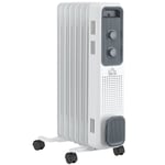 **Cozy Up This Winter: HOMCOM 1630W Oil Filled Radiator with Thermostat**