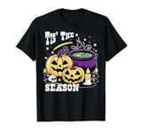 Halloween Pumpkin Witch Cauldron Spooky Season Costume Party T-Shirt