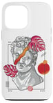 Coque pour iPhone 13 Pro Max Vaporwave Buste romain Surréaliste Statue rétro Futurisme Esthétique