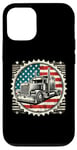 iPhone 12/12 Pro Semi-Trailer Trucker Big Rig American Flag Truck Driver Case