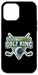 Coque pour iPhone 13 Pro Max Mini joueur amateur de golf King Lover pour homme et garçon