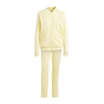 adidas Women's Essentials 3-Stripes Track Suit, almost yellow/white, S Tall