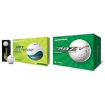 TaylorMade Unisex's Soft Response Golf Ball, White, One Size & RBZ Soft Dozen Golf Balls, White,2021