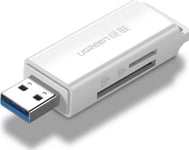 Ugreen Läsare Sd/Microsd-Kortläsare Usb 3.0 Ugreen Cm104 (Vit) Universal