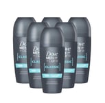 Dove Men Classic Deodorant Antiperspirant Roll-on 50ml 3, 6 Pack