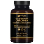 Liquid Curcumin with Vitamin D - 60 Capsules | 185x Curcumin Bioavailability UK