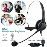 Usb Headset Headphones Noise Cancelling Mic For Computer Pc Laptop Call Center