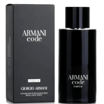 Giorgio Armani Code Parfum 125ml Refillable Spray New & Sealed